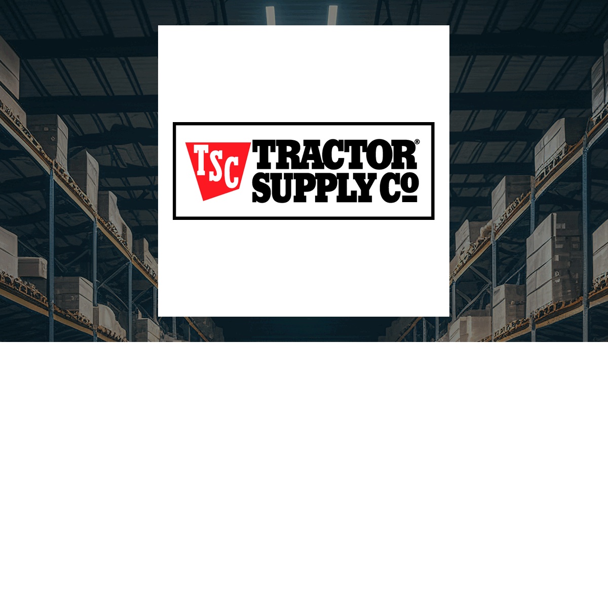 Tractor Supply logo with Retail/Wholesale background