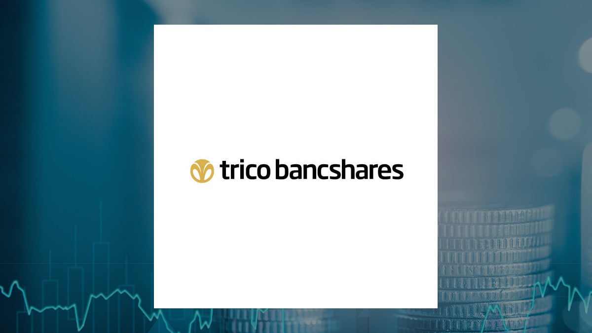 TriCo Bancshares logo with Finance background