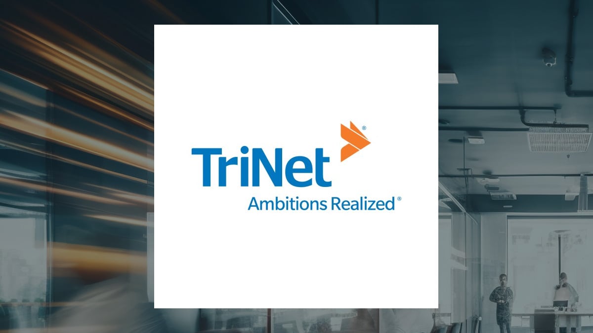 TriNet Group logo with Business Services background