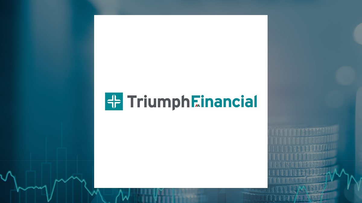 Triumph Financial logo with Finance background