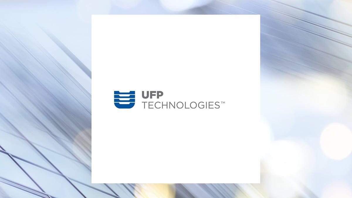 UFP Technologies logo with Industrial Products background