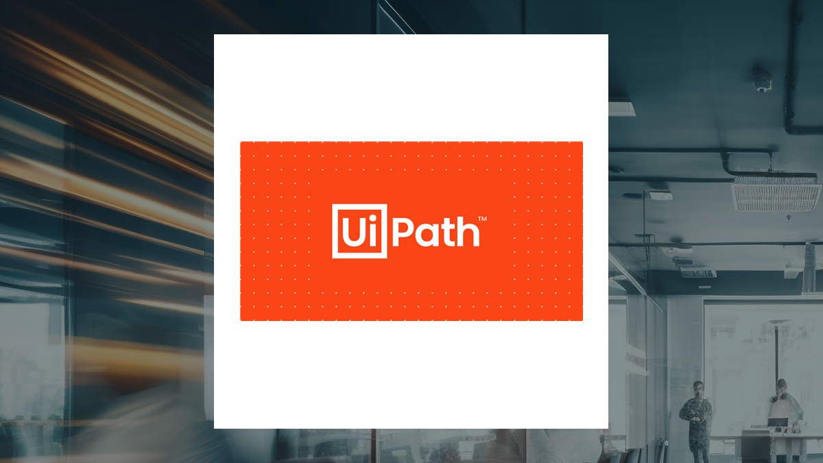 UiPath logo with Business Services background