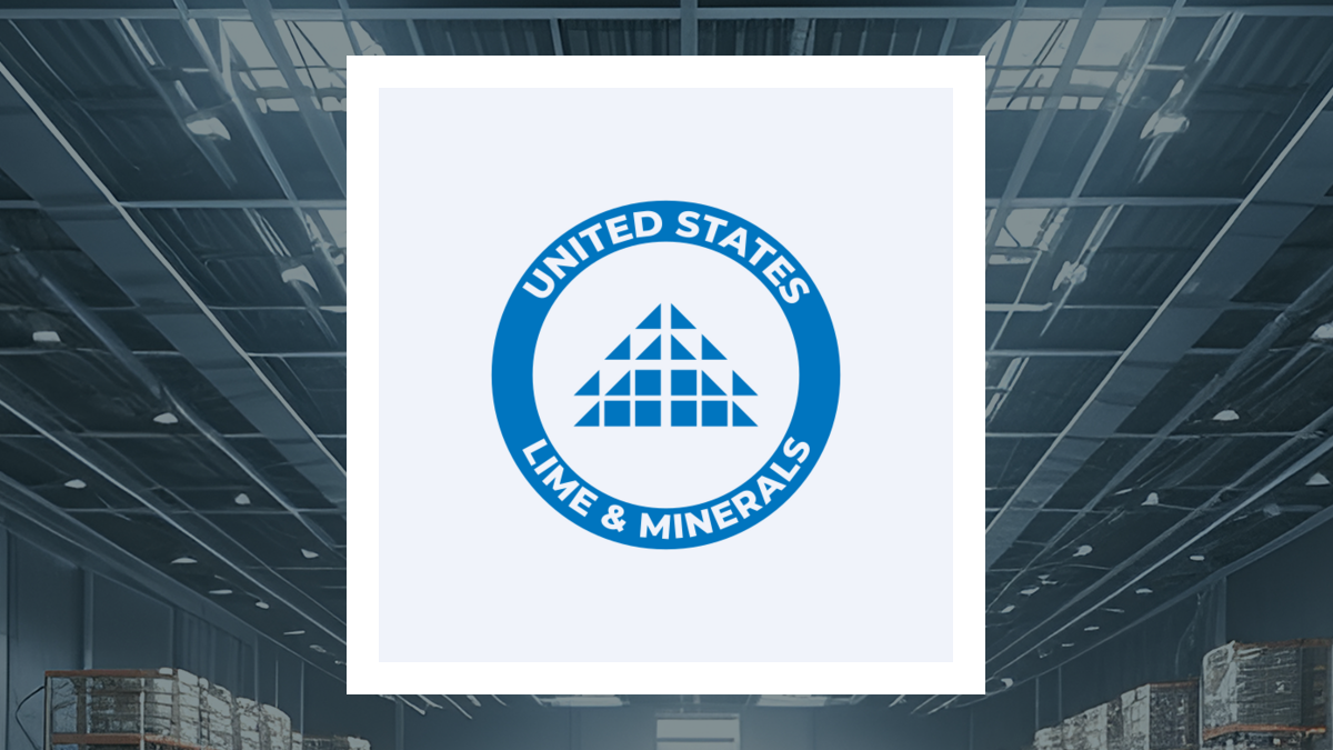United States Lime & Minerals logo with Construction background