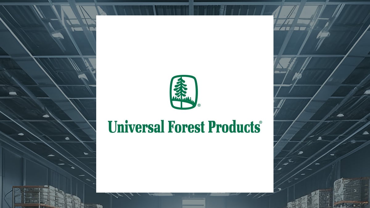 UFP Industries logo with Construction background