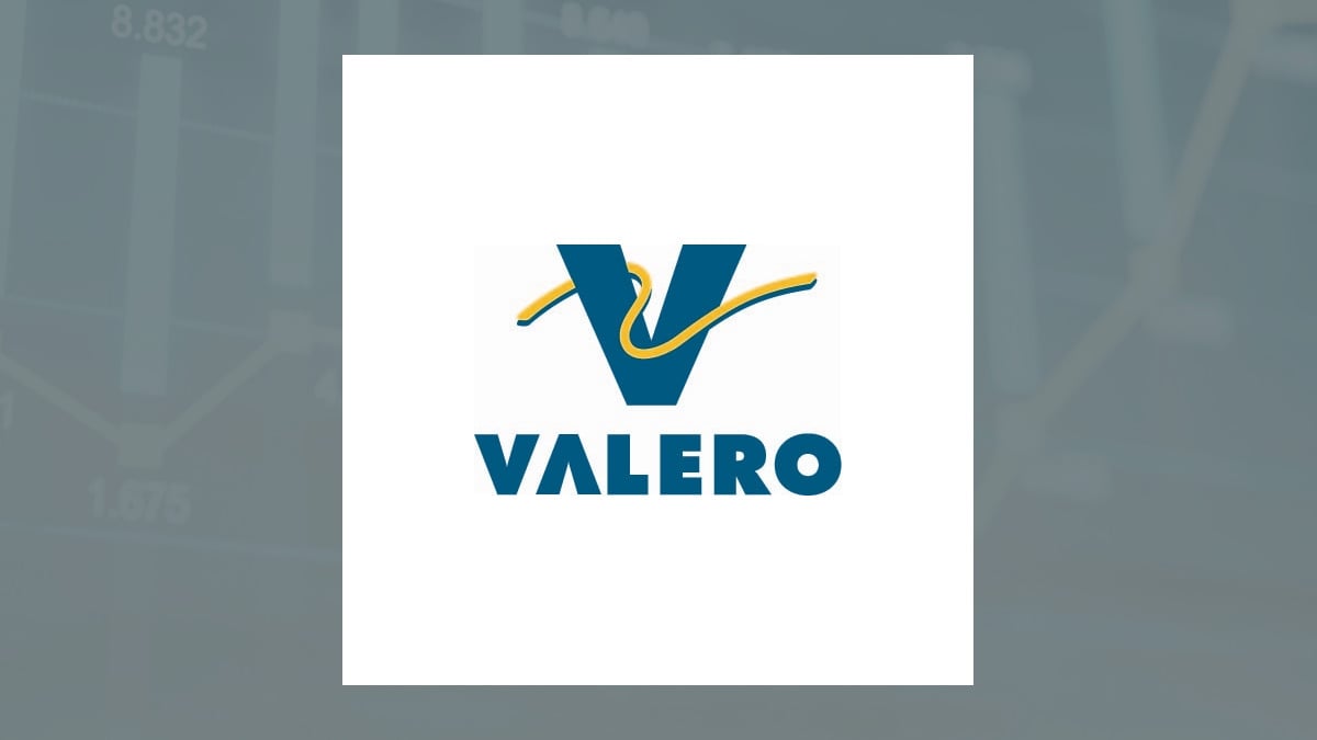 Valero Energy logo with Oils/Energy background