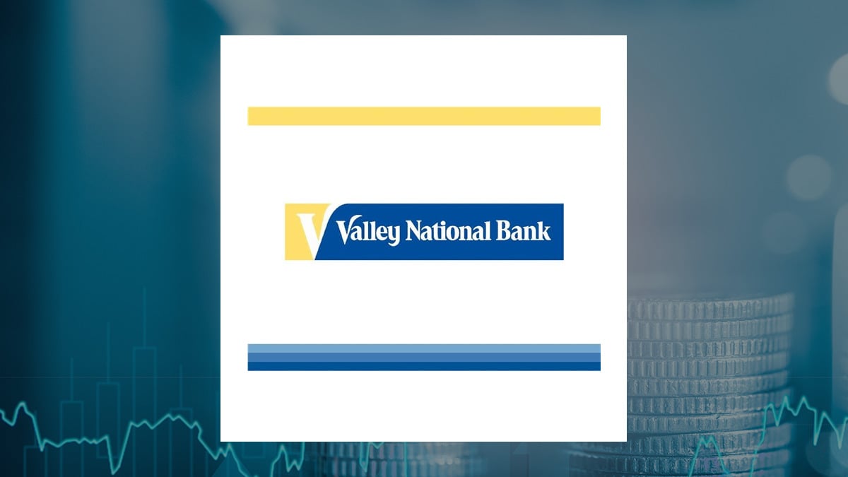 Valley National Bancorp logo with Finance background