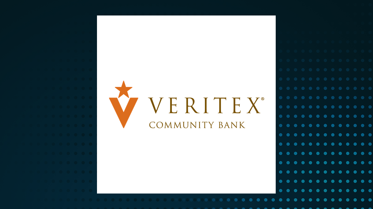 Veritex logo with Finance background