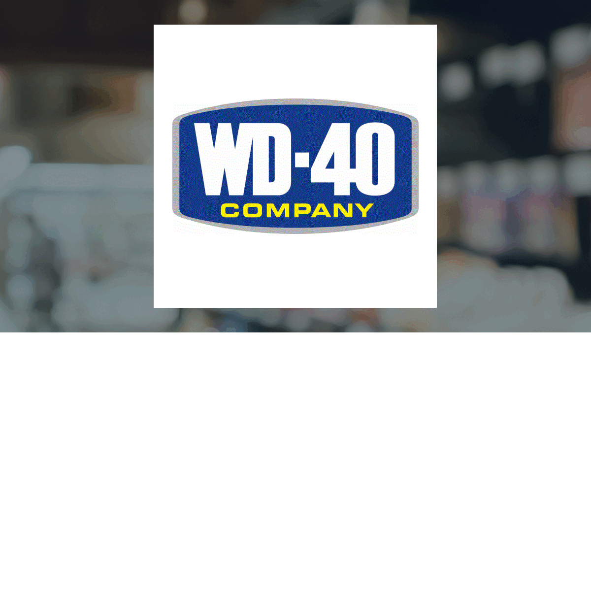 WD-40 logo with Consumer Staples background