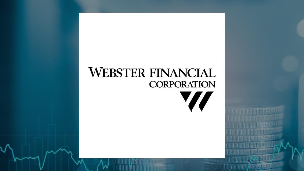 Webster Financial logo with Finance background