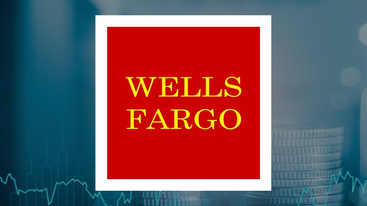 Wells Fargo & Company logo with Finance background