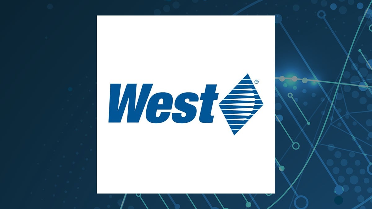 West Pharmaceutical Services logo with Medical background