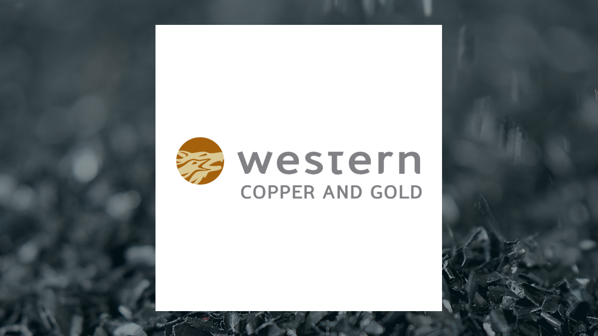 Western Copper and Gold logo with Basic Materials background