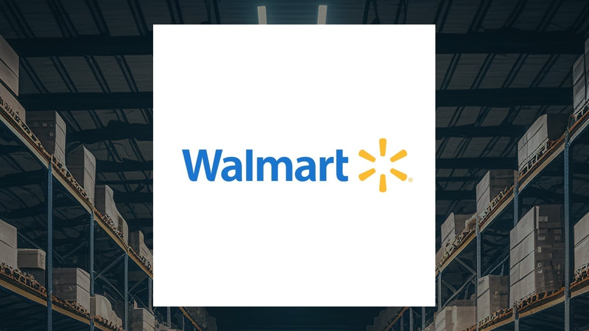 Walmart logo with Retail/Wholesale background