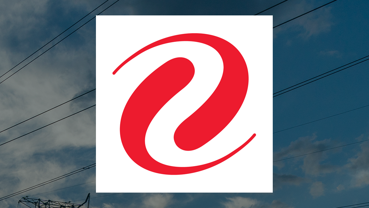 Xcel Energy logo with Utilities background