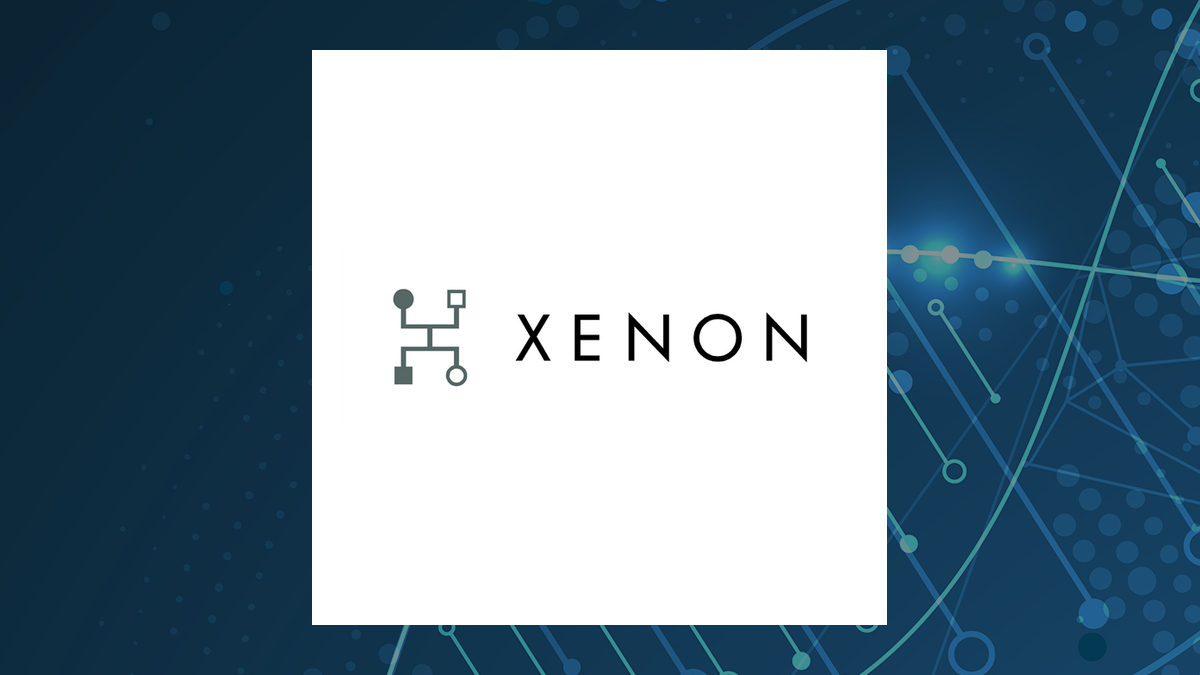 Xenon Pharmaceuticals logo with Medical background