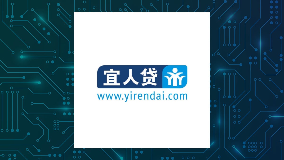 Yiren Digital logo with Computer and Technology background