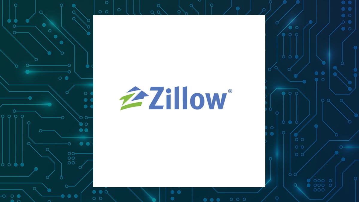 Zillow Group logo with Computer and Technology background