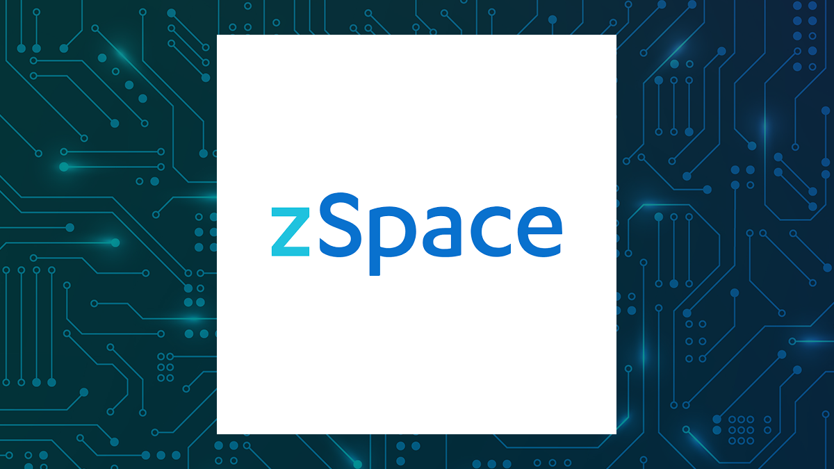 zSpace logo with Computer and Technology background