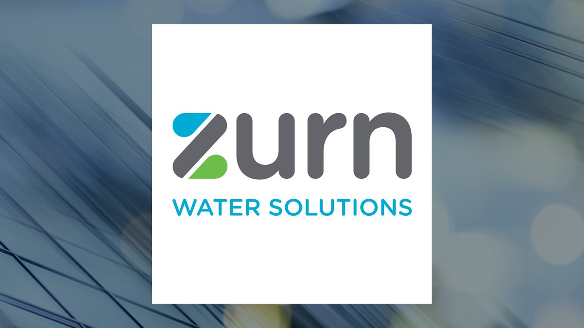 Zurn Elkay Water Solutions logo with Industrial Products background