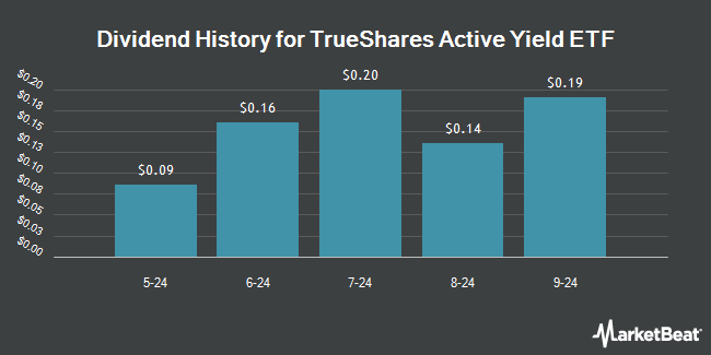 Dividend History for TrueShares Active Yield ETF (NASDAQ:ERNZ)