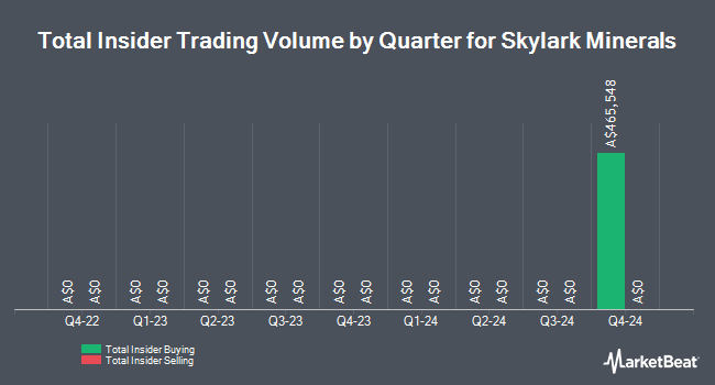 Insider Buying and Selling by Quarter for Skylark Minerals (ASX:SKM)