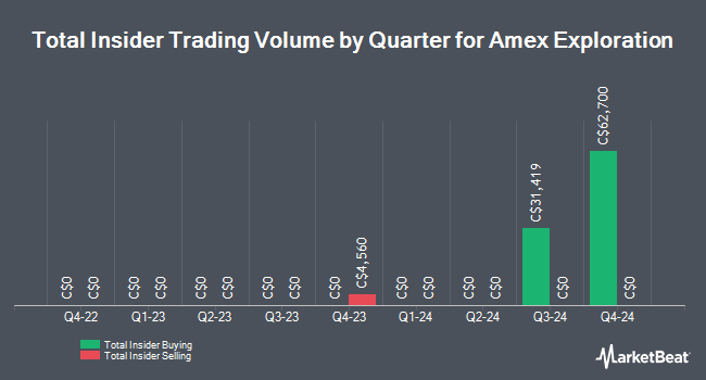 Insider Buying and Selling by Quarter for Amex Exploration (CVE:AMX)