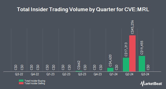 Insider Buying and Selling by Quarter for Cassiar Gold Corp. (MRL.V) (CVE:MRL)