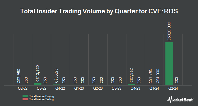 Insider Buying and Selling by Quarter for Radisson Mining Resources (CVE:RDS)