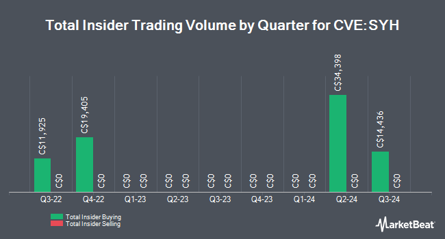 Insider Buying and Selling by Quarter for Skyharbour Resources (CVE:SYH)