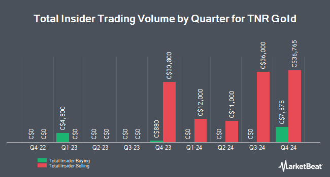 Insider Buying and Selling by Quarter for TNR Gold (CVE:TNR)