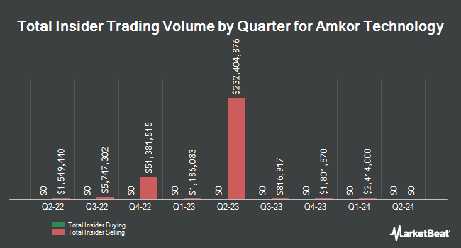 Insider Buying and Selling by Quarter for Amkor Technology (NASDAQ:AMKR)
