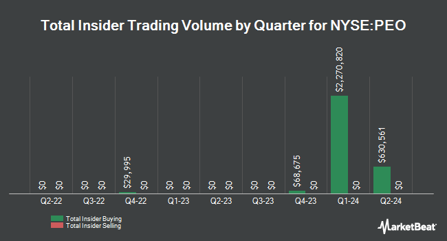 Insider Buying and Selling by Quarter for Adams Natural Resources Fund (NYSE:PEO)