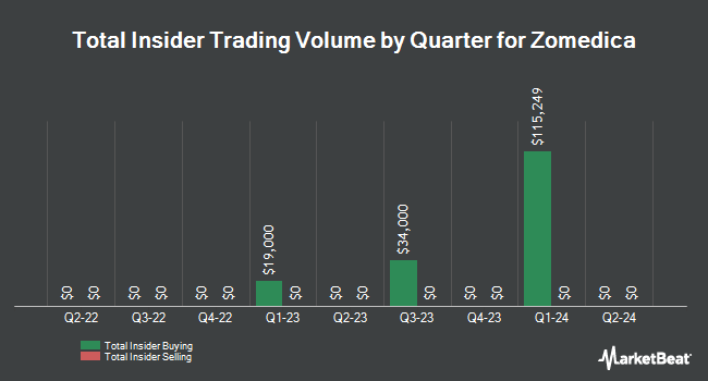 Insider Buying and Selling by Quarter for Zomedica (NYSEAMERICAN:ZOM)