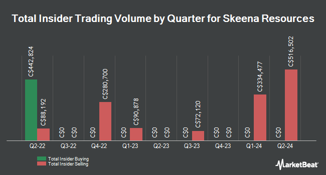 Insider Buying and Selling by Quarter for Skeena Resources (TSE:SKE)