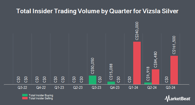 Insider Buying and Selling by Quarter for Vizsla Silver (TSE:VZLA)