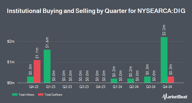 Institutional Ownership by Quarter for ProShares Ultra Energy (NYSEARCA:DIG)